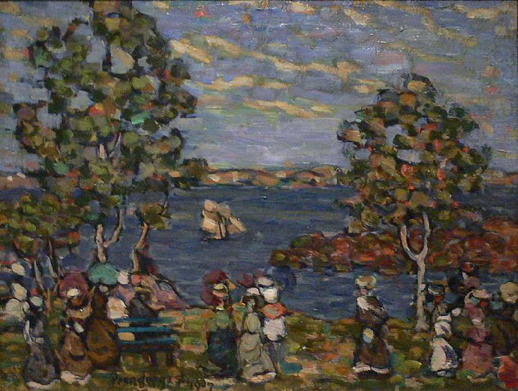 Seashore, Crepuscule, Maurice Brazil Prendergast